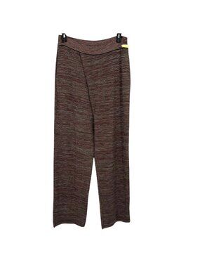 Bianca Saunders Glitz Metallic Striped Knit Pull On Pants Size Medium NWOT